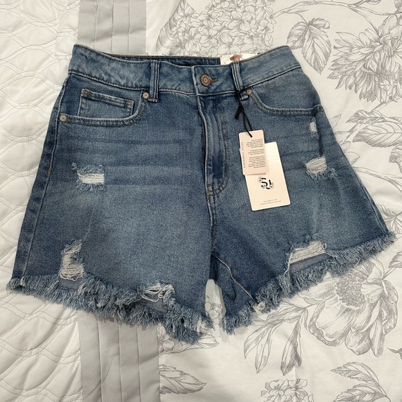 Sincerly Jules Shorts Sincerely Jules Super High Rise Wedge Shorts